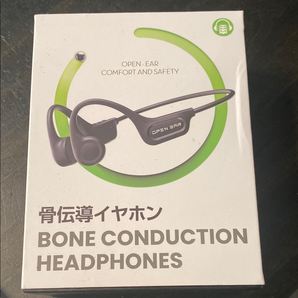 Black Bone Conduction Headphones